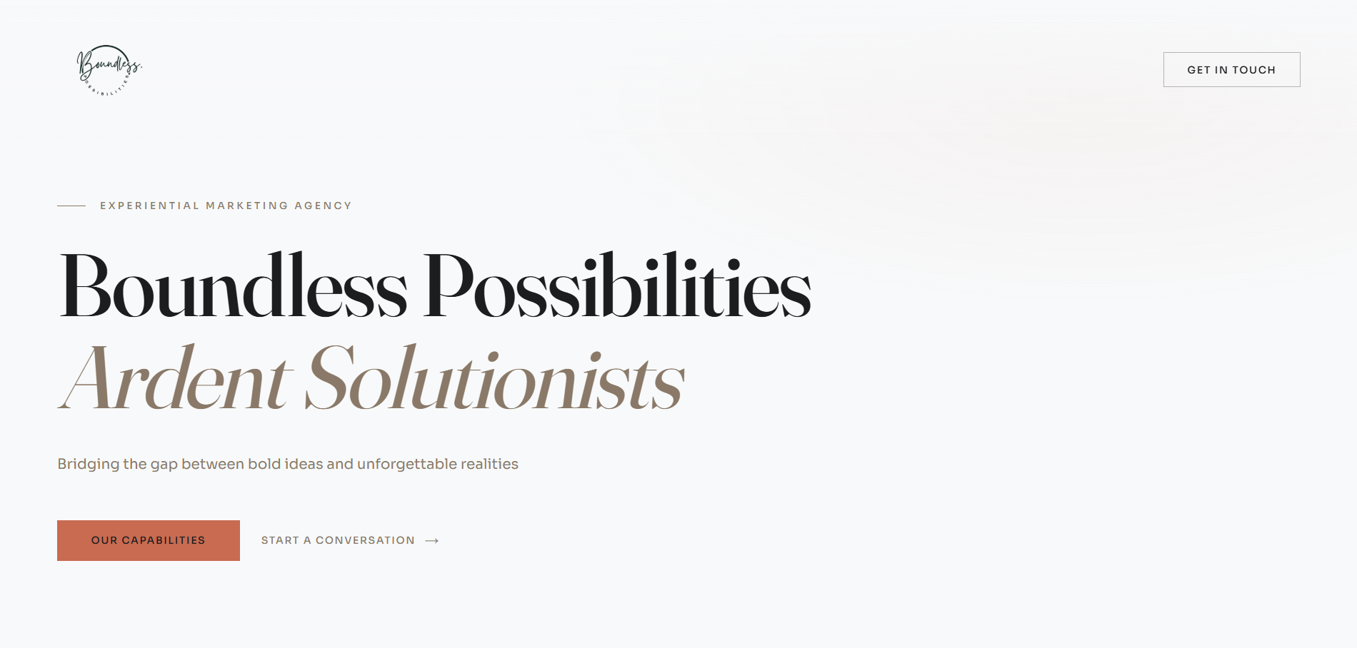 Boundless Possibilities website preview